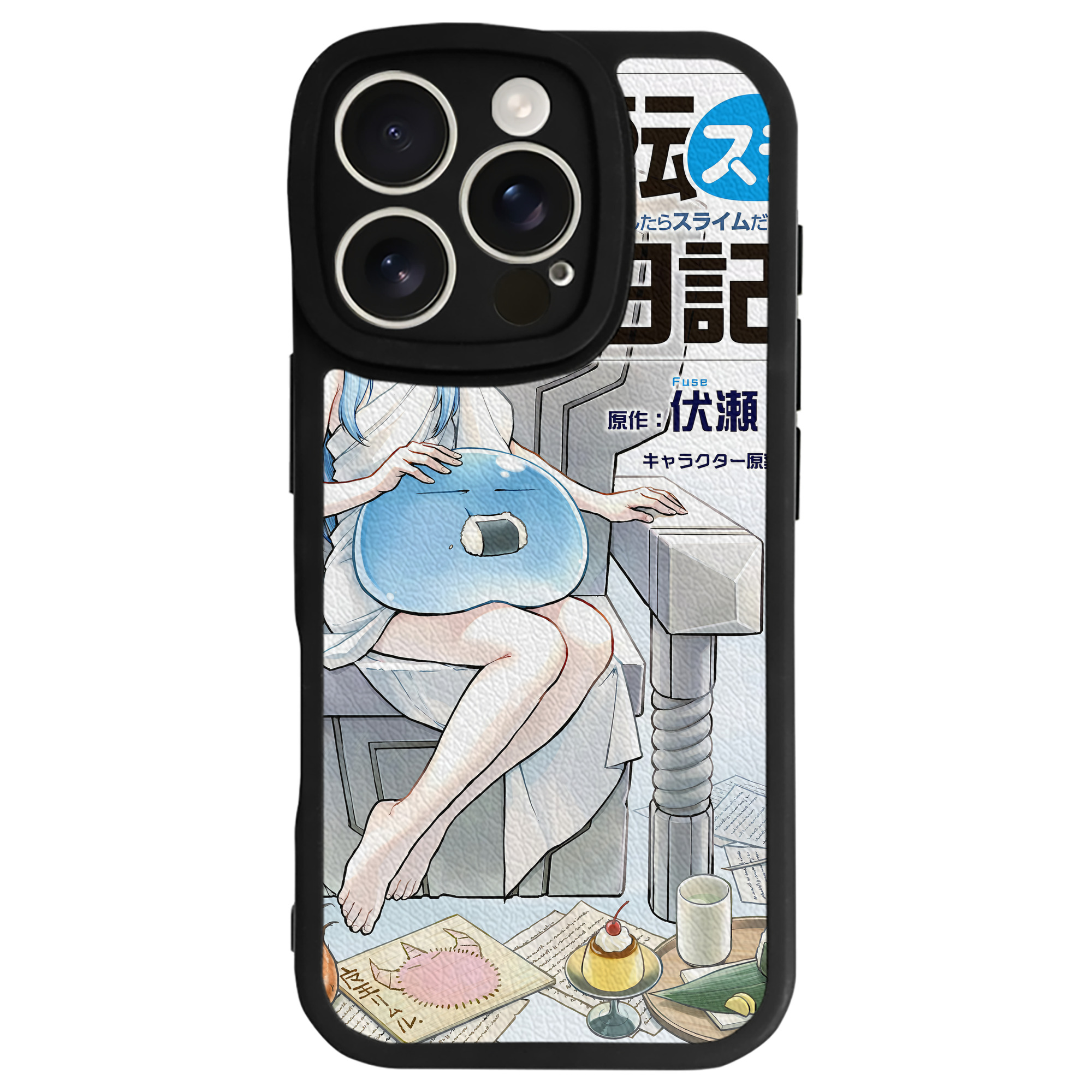 （画像用） 転スラ Regarding Reincarnated to Slime 【iPhone 16シリーズ対応】シリコンスマホケース（レザー調） 材質：シリコン